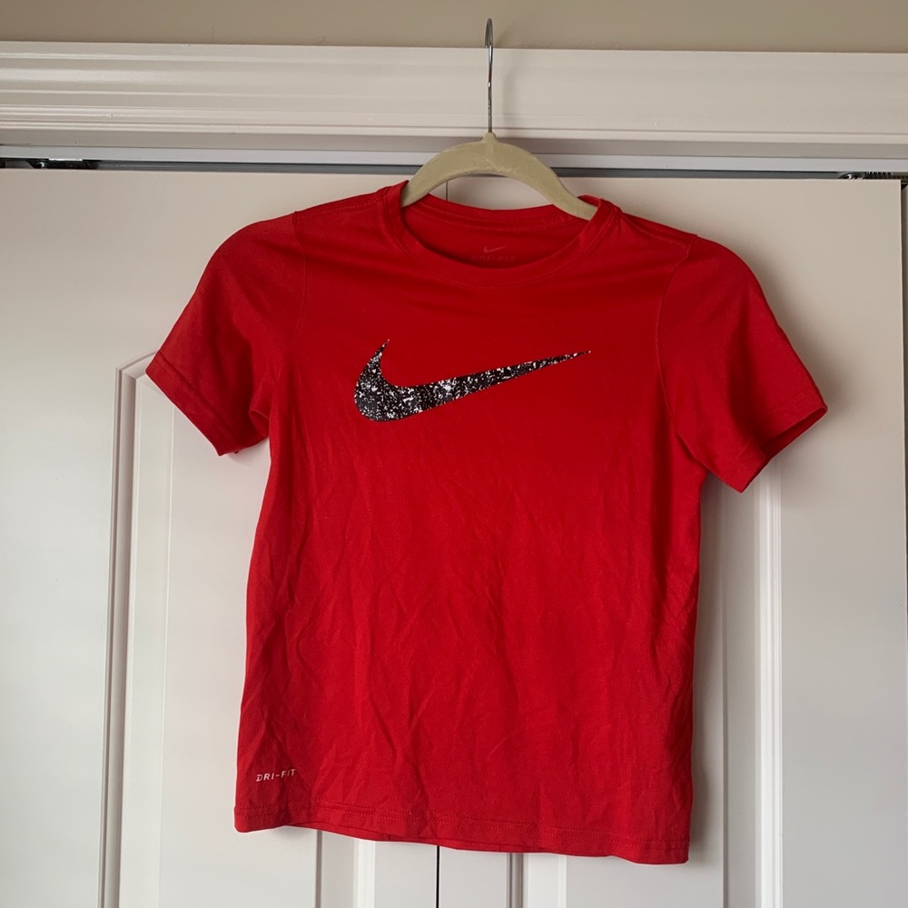 Kids (Boys)- Red Nike Shirt - Size Small - Dry Fit